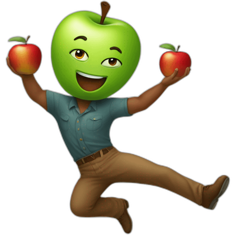 Apple dancing emoji