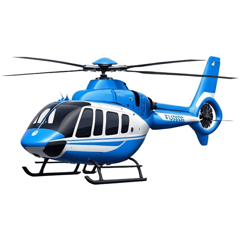 Eurocopter EC135 - Airbus Helicopters (Model Year: 2020) (Iconic colour: Blue and white) emoji