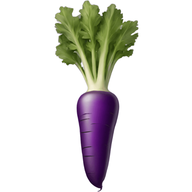 Purple carrot vegetable  emoji