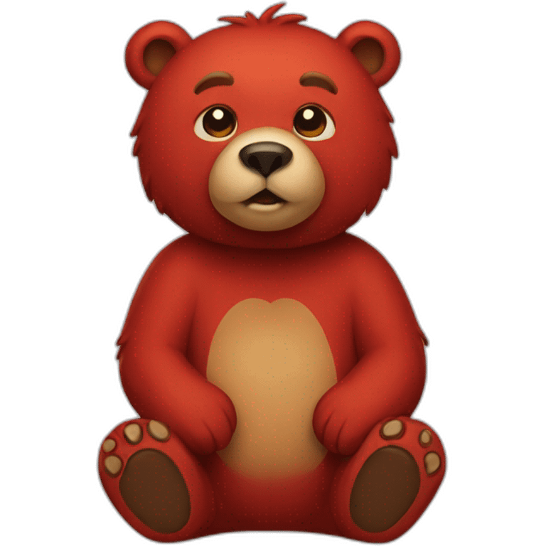 red bear emoji