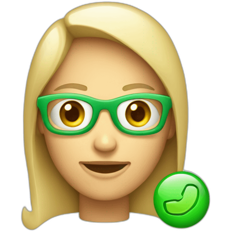 iphone-with-green-checkmark-on-screen-facetime-incoming-call emoji