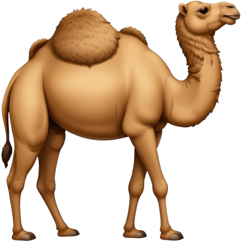 camel with a hump on its belly emoji