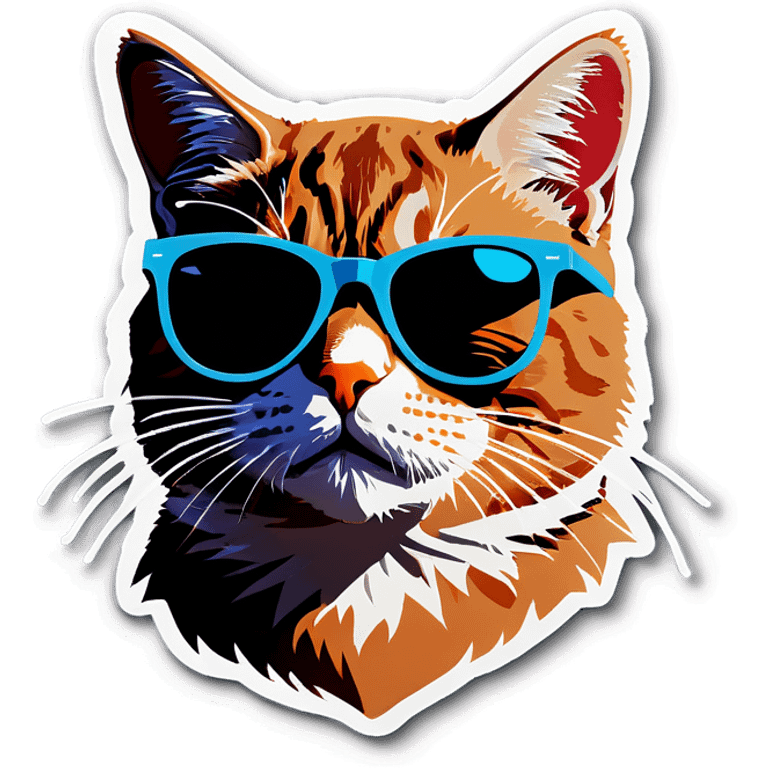 Cat with sunglasses emoji