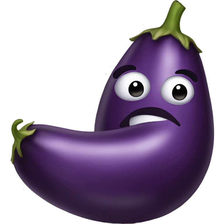 eggplant and peac emoji