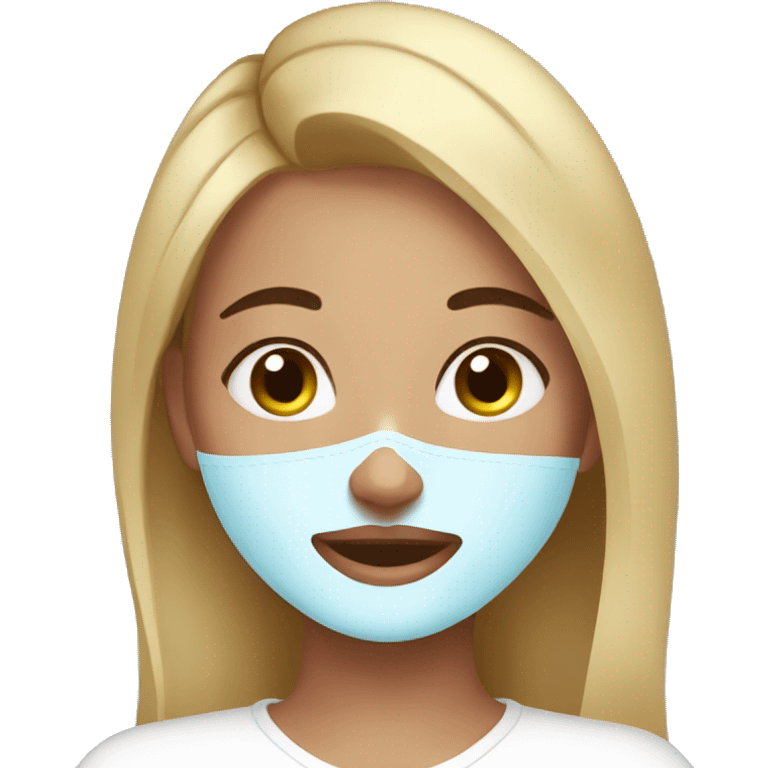 Girl doing skincare emoji