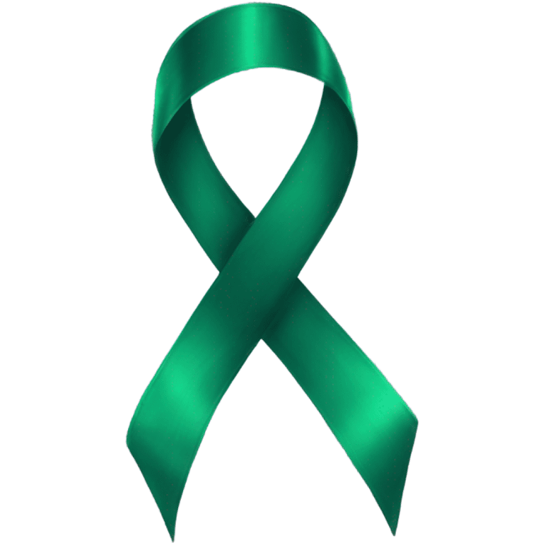 Emerald green ribbon emoji