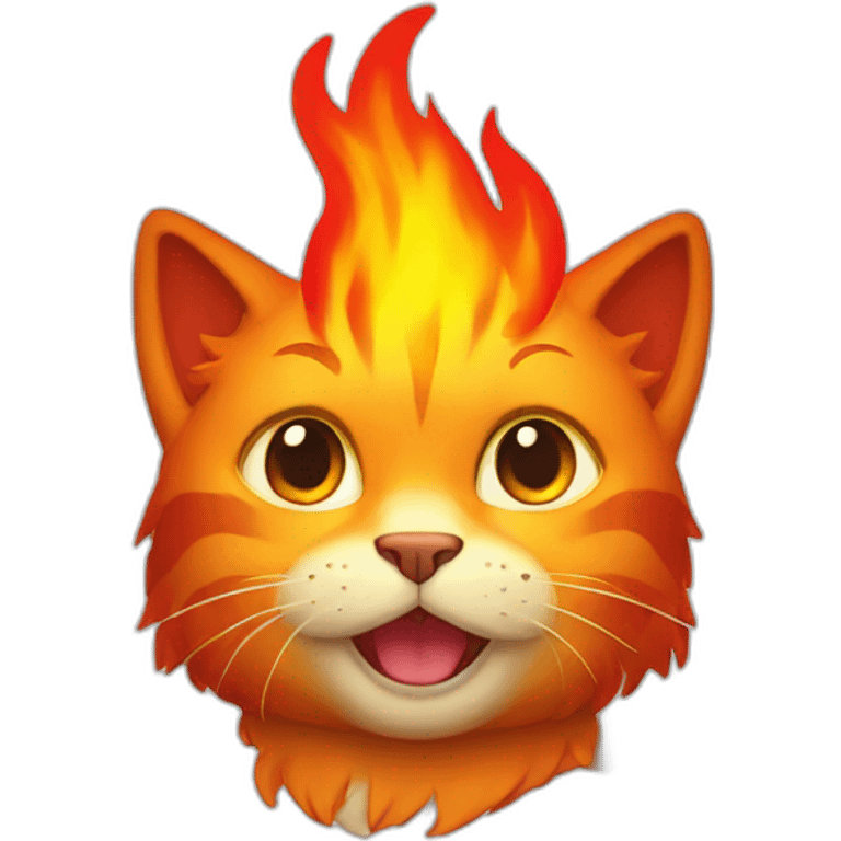 fire cat emoji