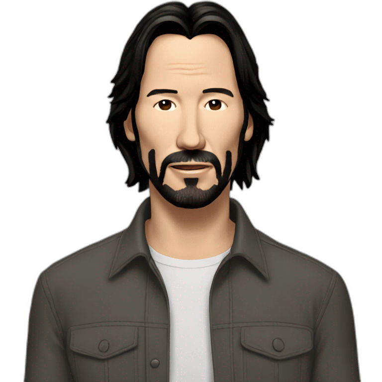 keanu-reeves wearing shirt emoji