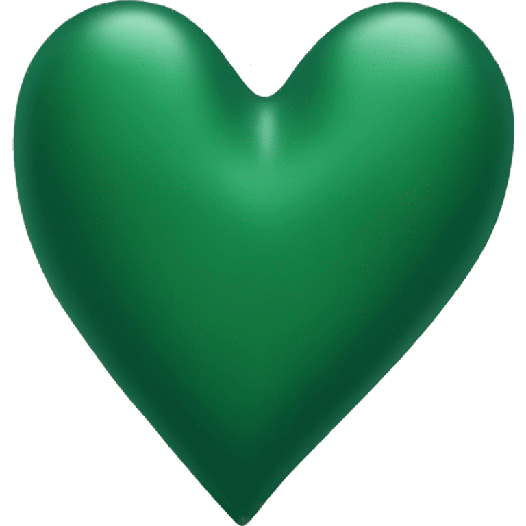 Hunter green heart emoji