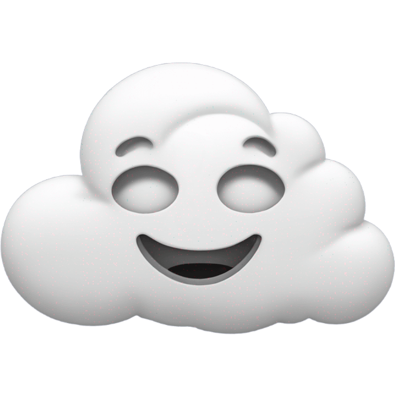 cloud with peace sign with googooly eyes emoji