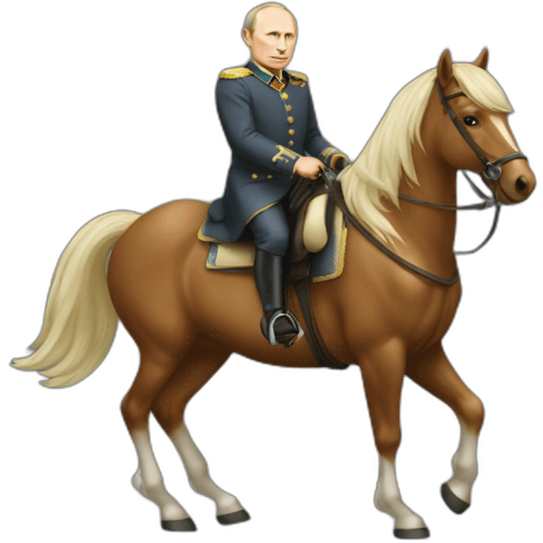 putin strolling on horseback emoji