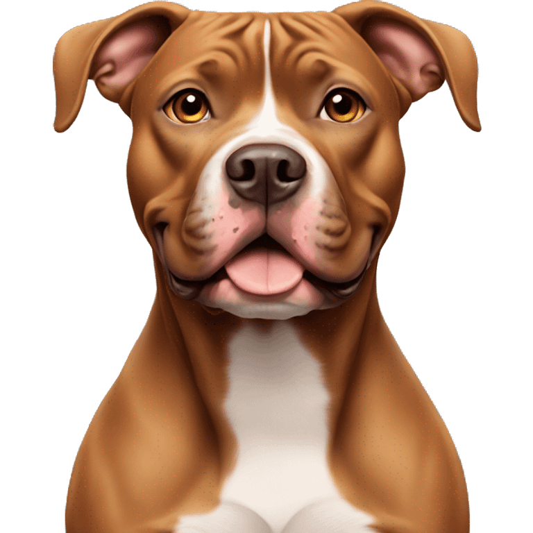 Brown pitbull emoji