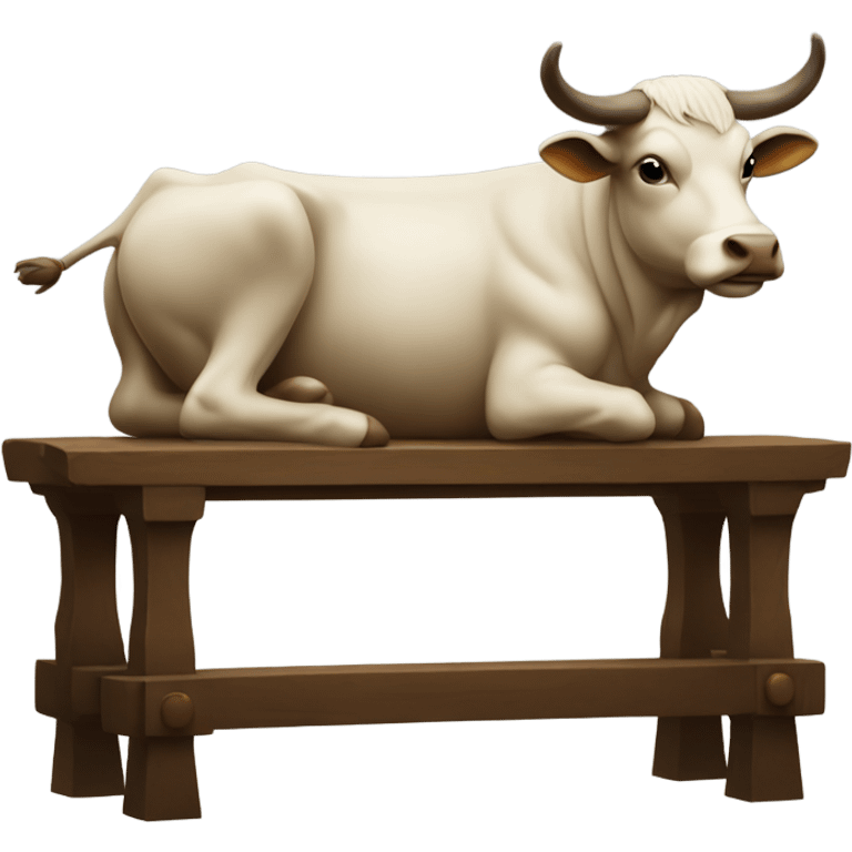 A bullock on an alter emoji