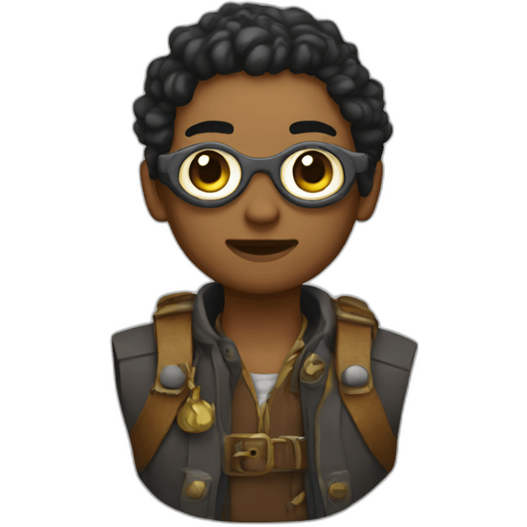 Treasure Hunter non-binary full body emoji eyes emoji