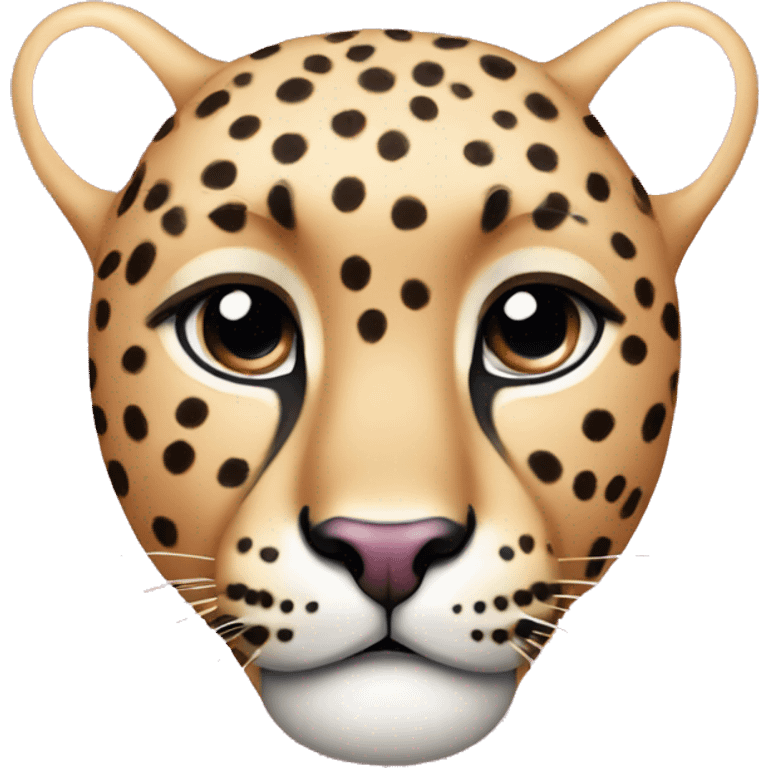 Pink cheetah  emoji