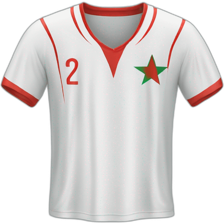 Moroccan football jersey  emoji