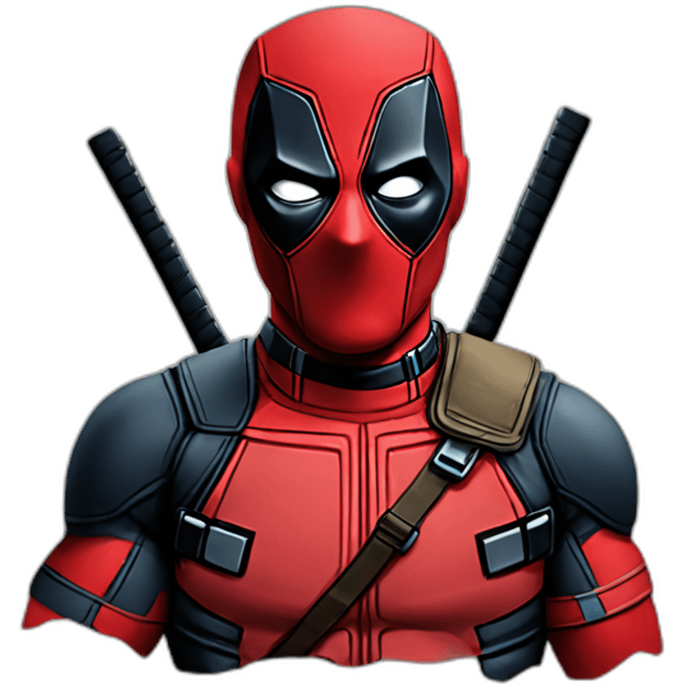 Deadpool with tee-shirt of France emoji