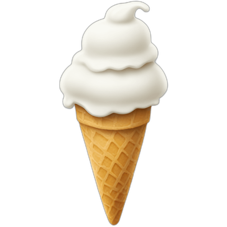 White ice-cream pot emoji