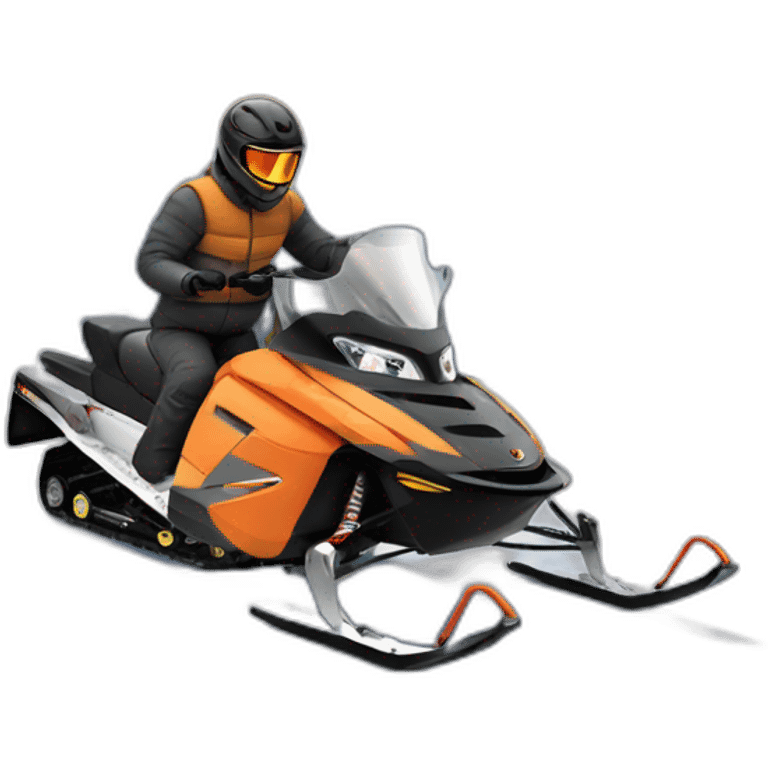 Snow mobile fast sports emoji