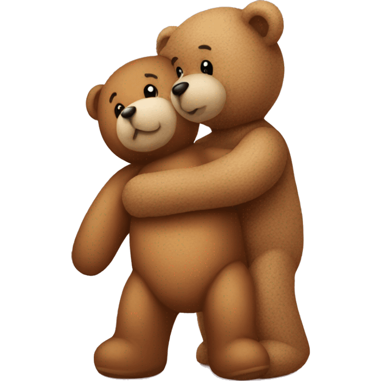 teddy bear kissing another teddy bear emoji