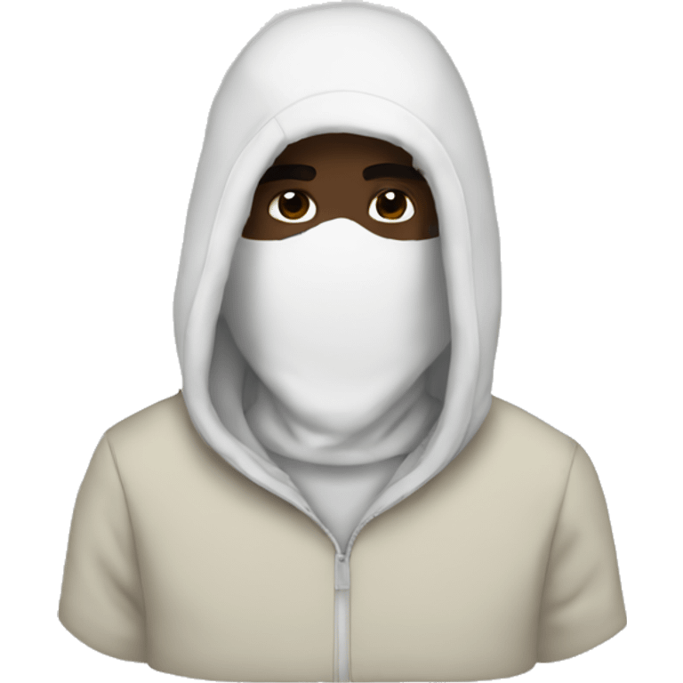 kanye with white balaclava emoji