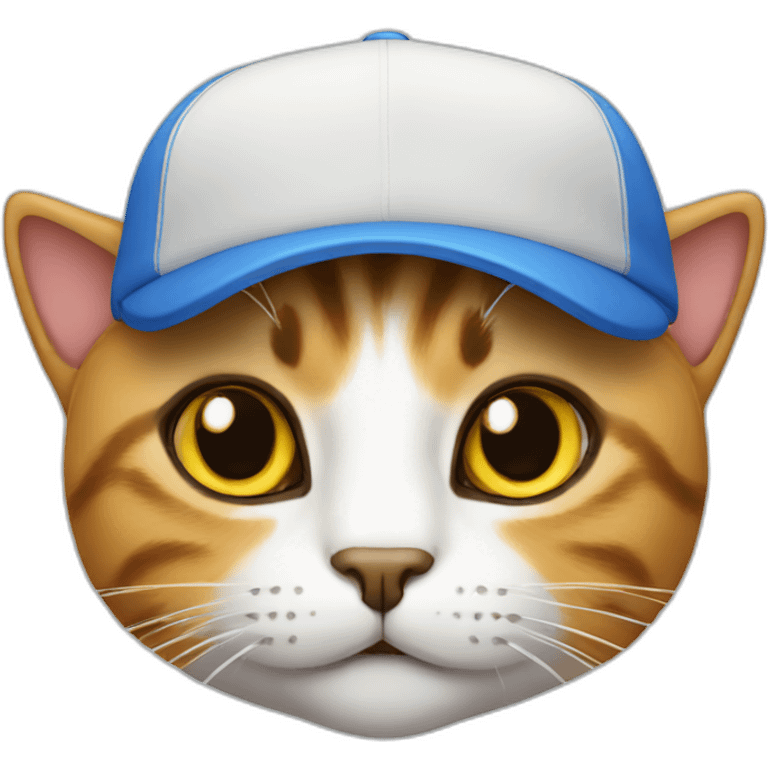 A cat wearing a cap emoji