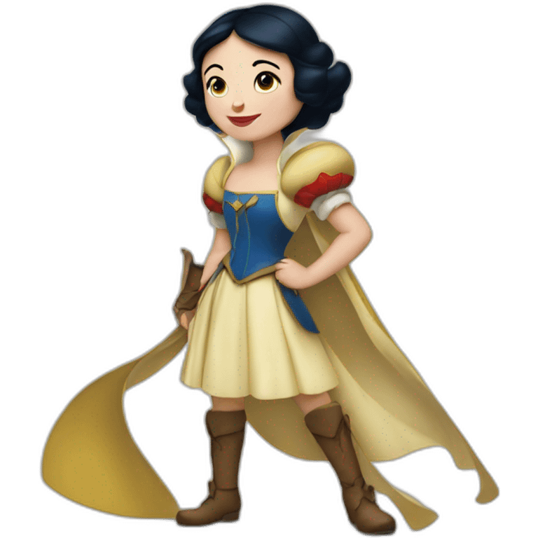 Snow White and brave emoji