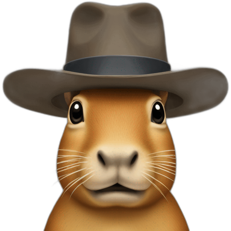 capivara de chapeu emoji