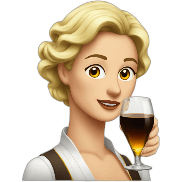 woman fernet branca emoji