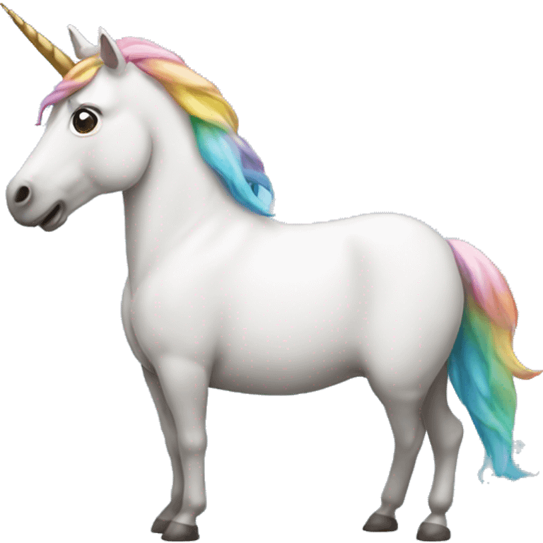 unicorn taking a poop emoji