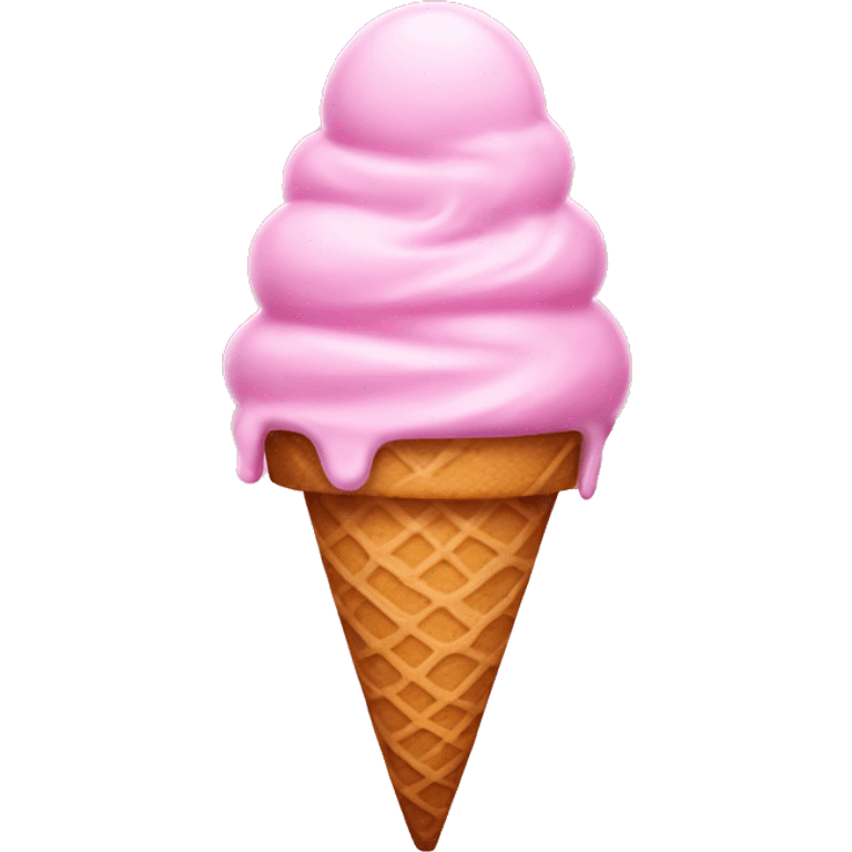 Pink ice cream emoji