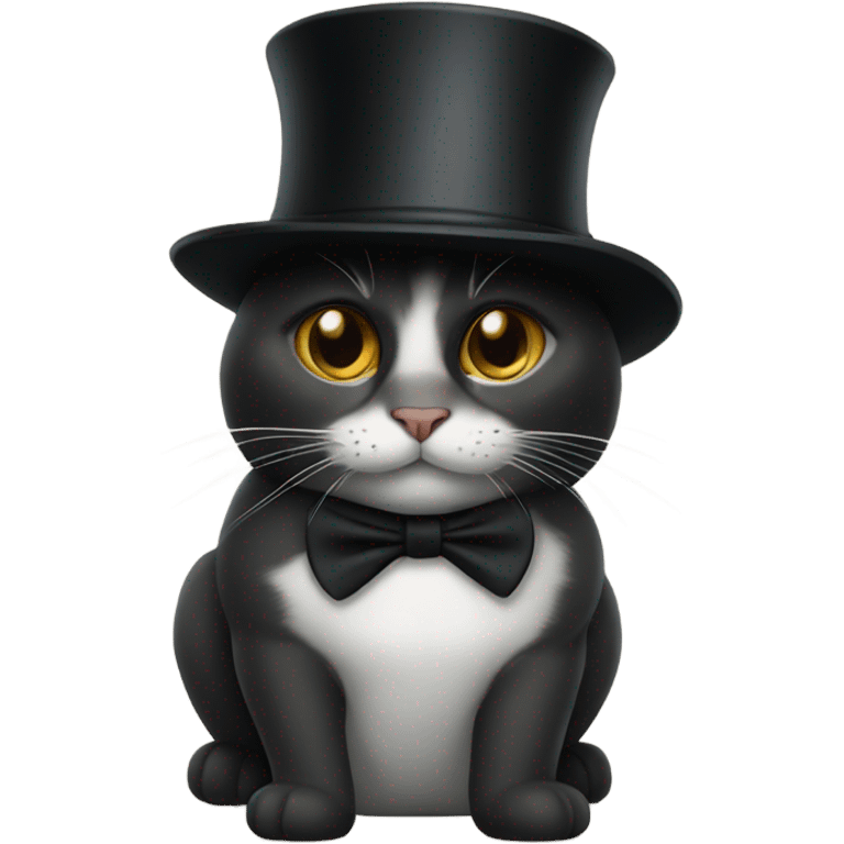 cat with a tophat emoji