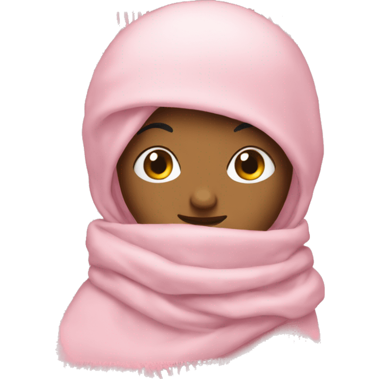 light pink scarf  emoji