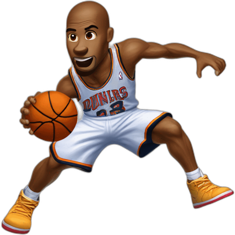 nba jam video game dunking fire basketball emoji