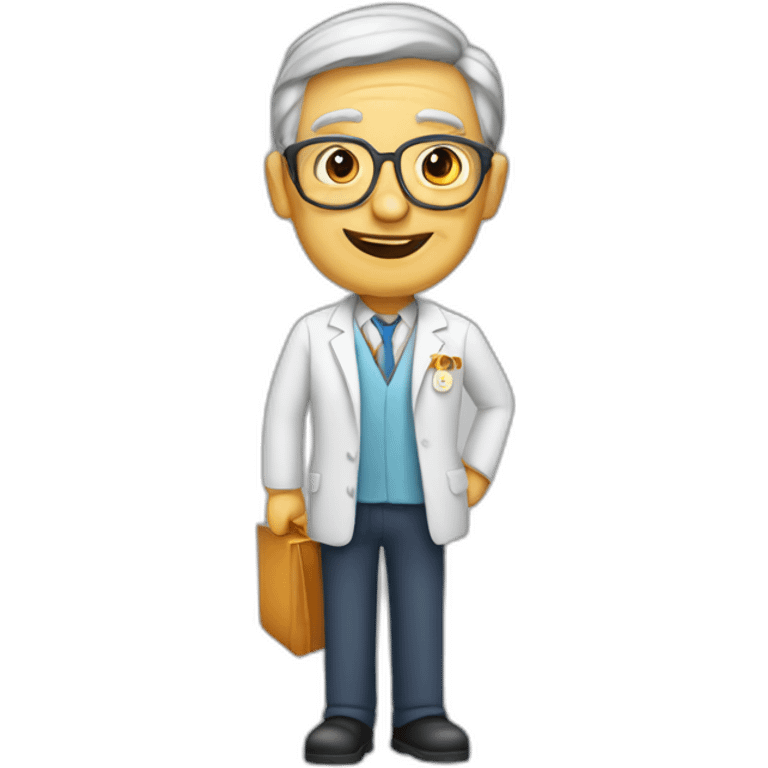 Chemistry teacher 50 year Spanish emoji