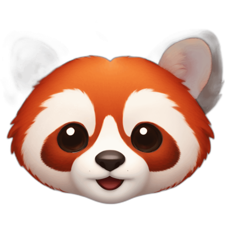 red panda heart emoji