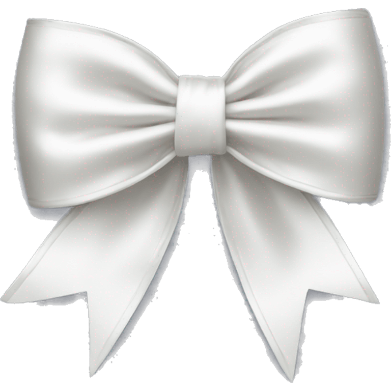 white satin bow emoji