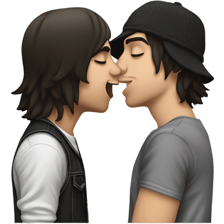 Vic Fuentes kissing kellin quinn emoji