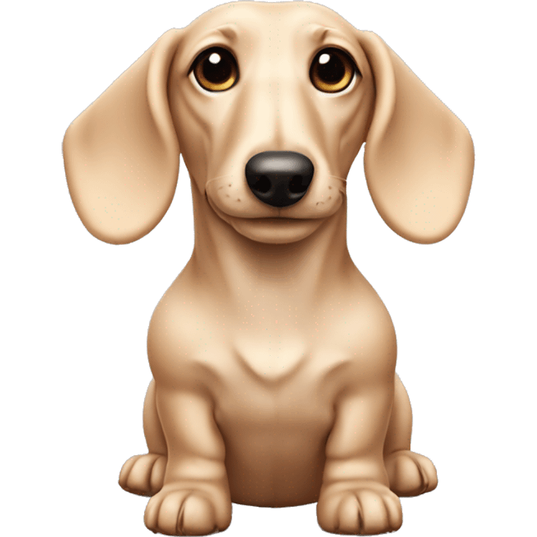 Cream dachshund  emoji