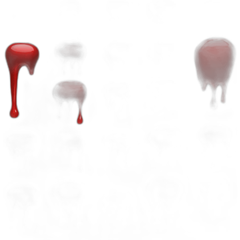 Blood drips emoji