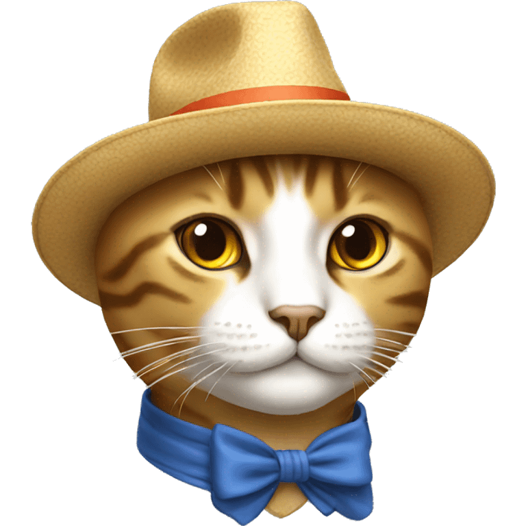 Gato con sombrero emoji