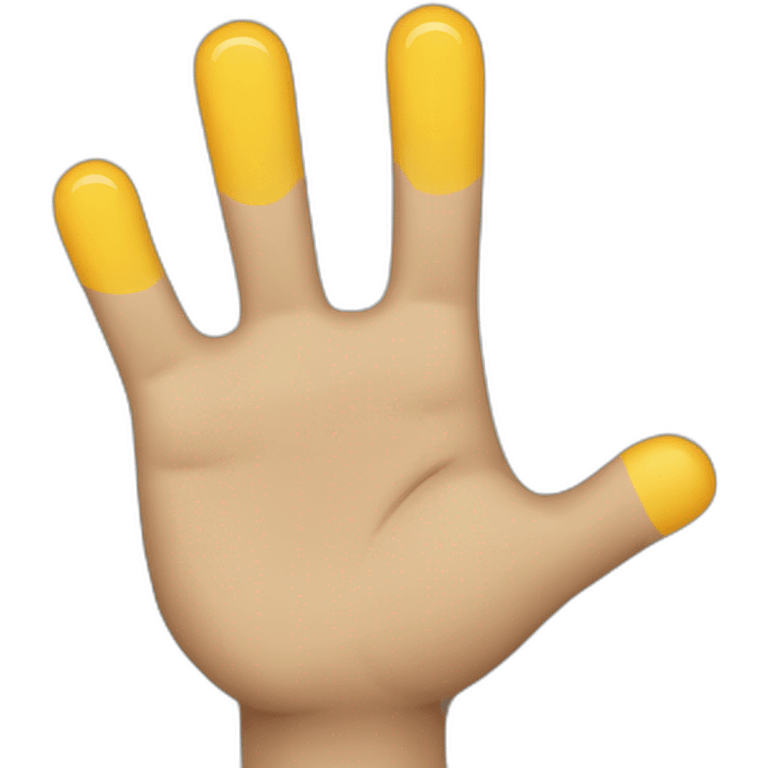 waving hand bold emoji