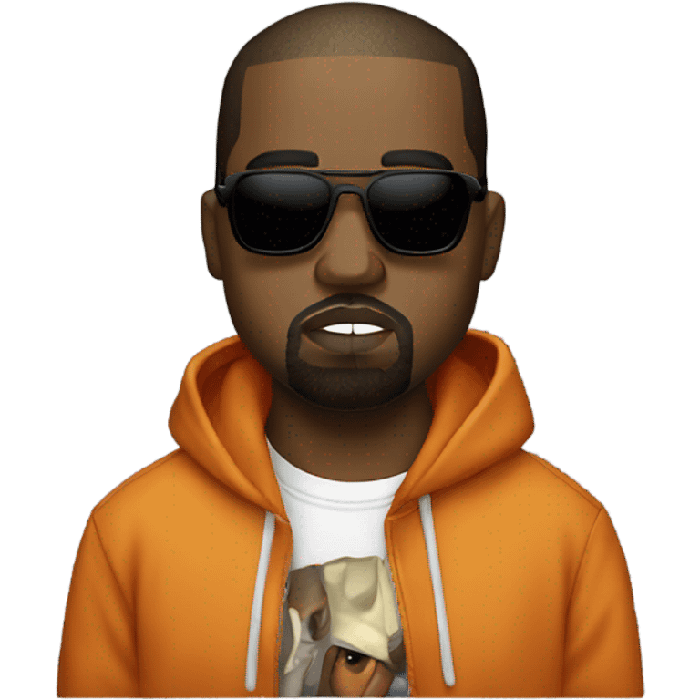 kanye west con polera de cobreloa  emoji