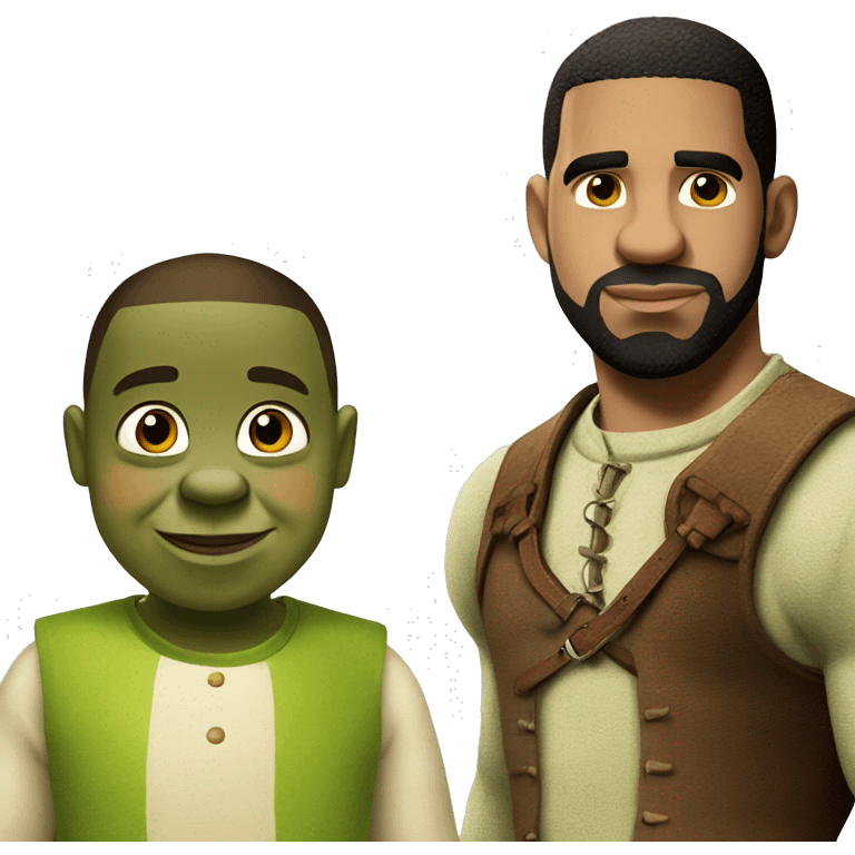 shrek and drake emoji