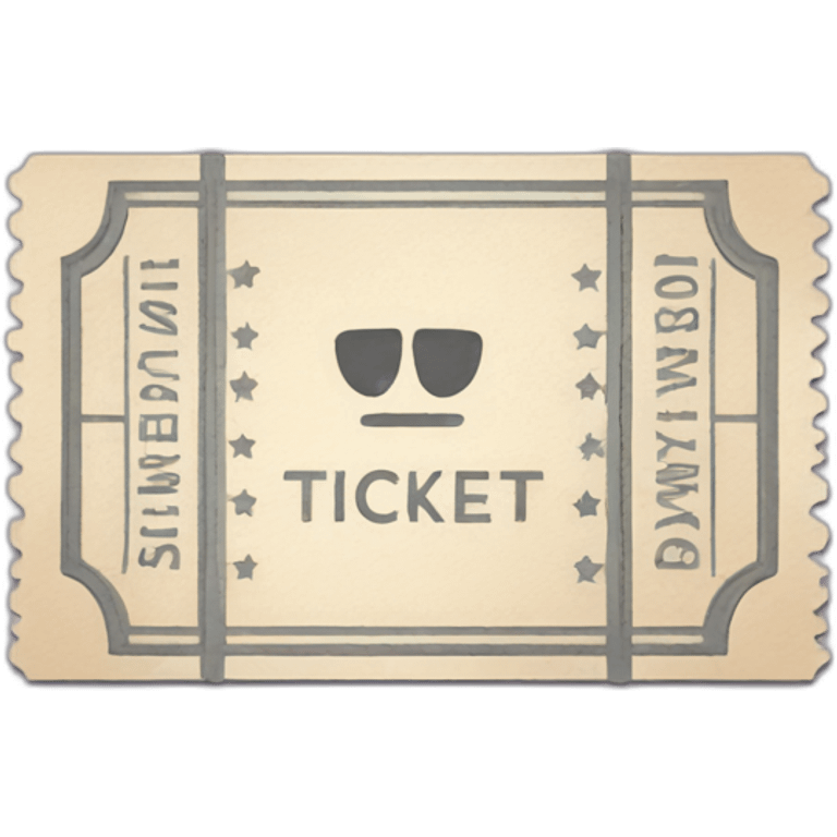 Admission one ticket emoji