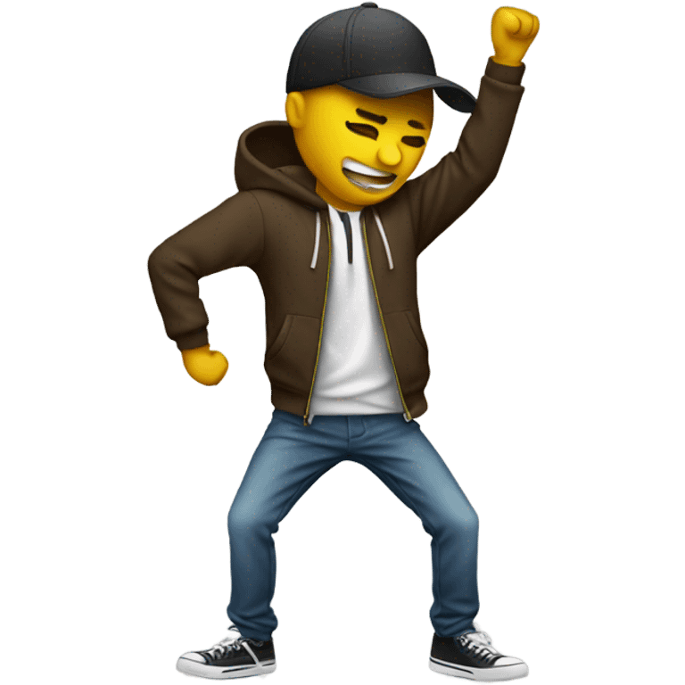 Someone dabbing  emoji