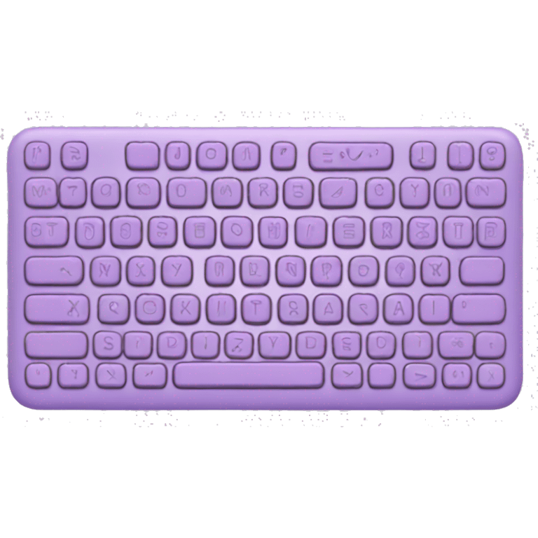 Pastel purple keyboard emoji