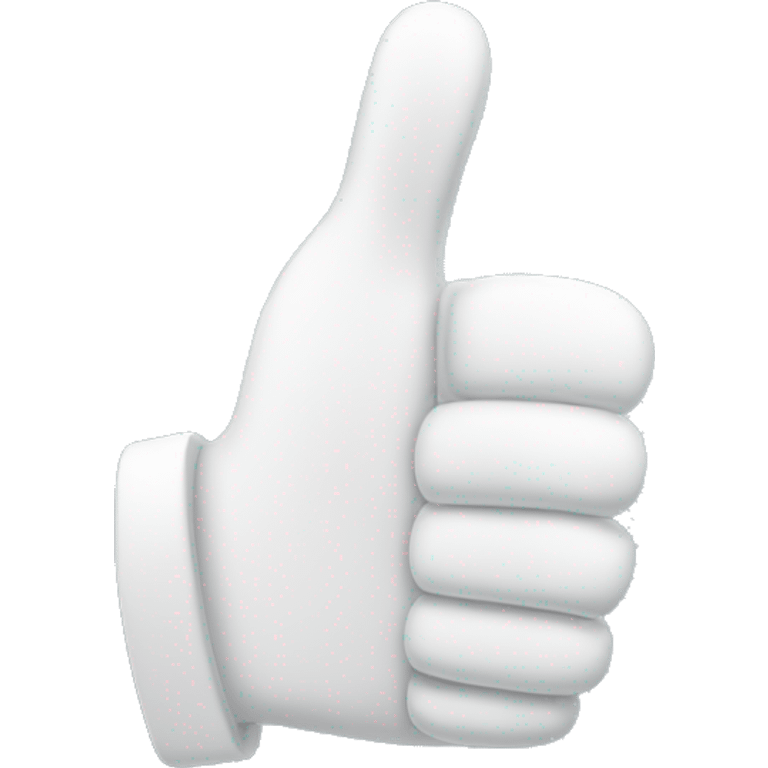 Thumbs up with white glove on emoji