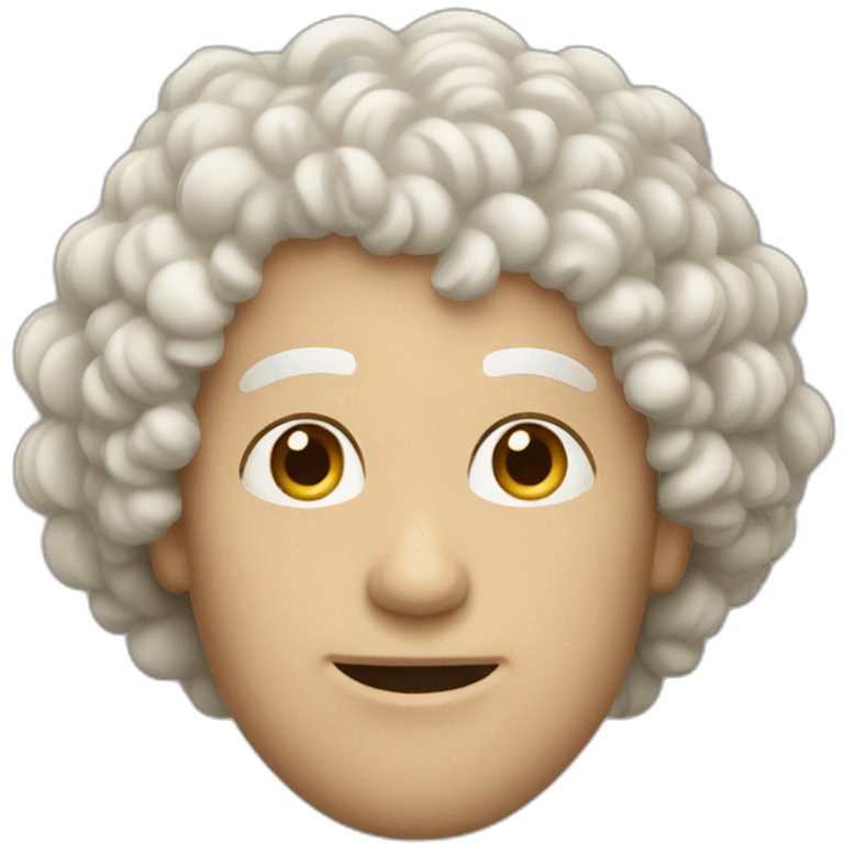 white curly guy emoji