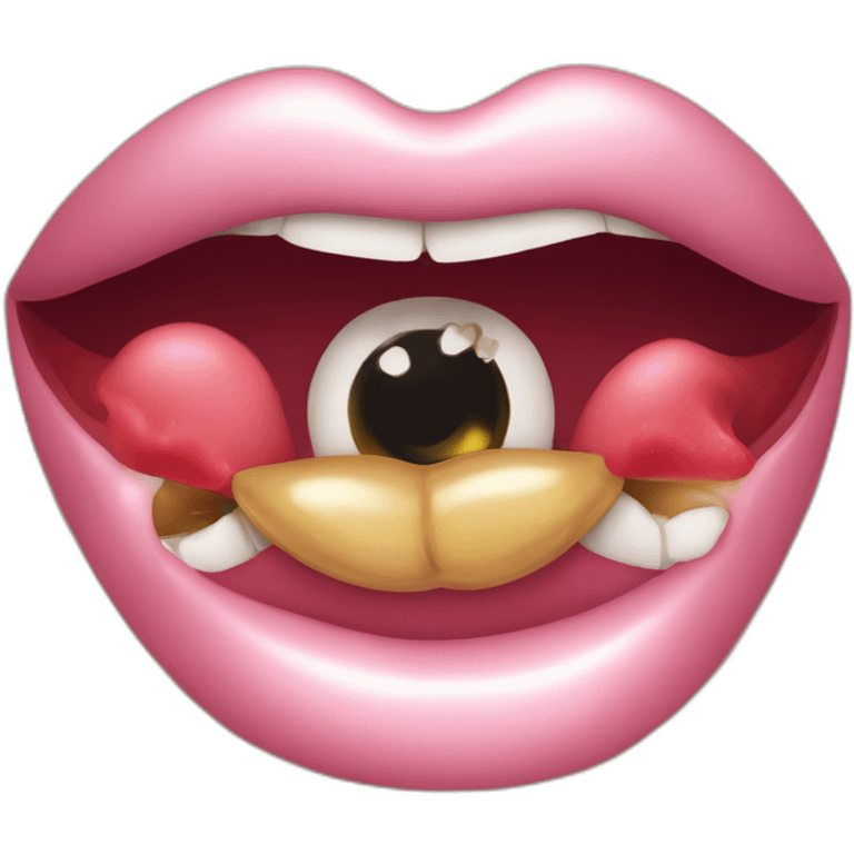 Bisous sur la bouche emoji